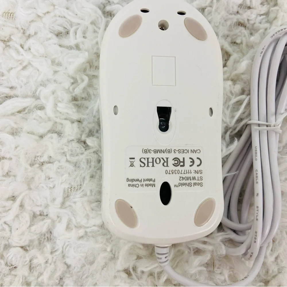 Seal Shield Silver Storm mouse medical-grade, washable waterproof optical mouse